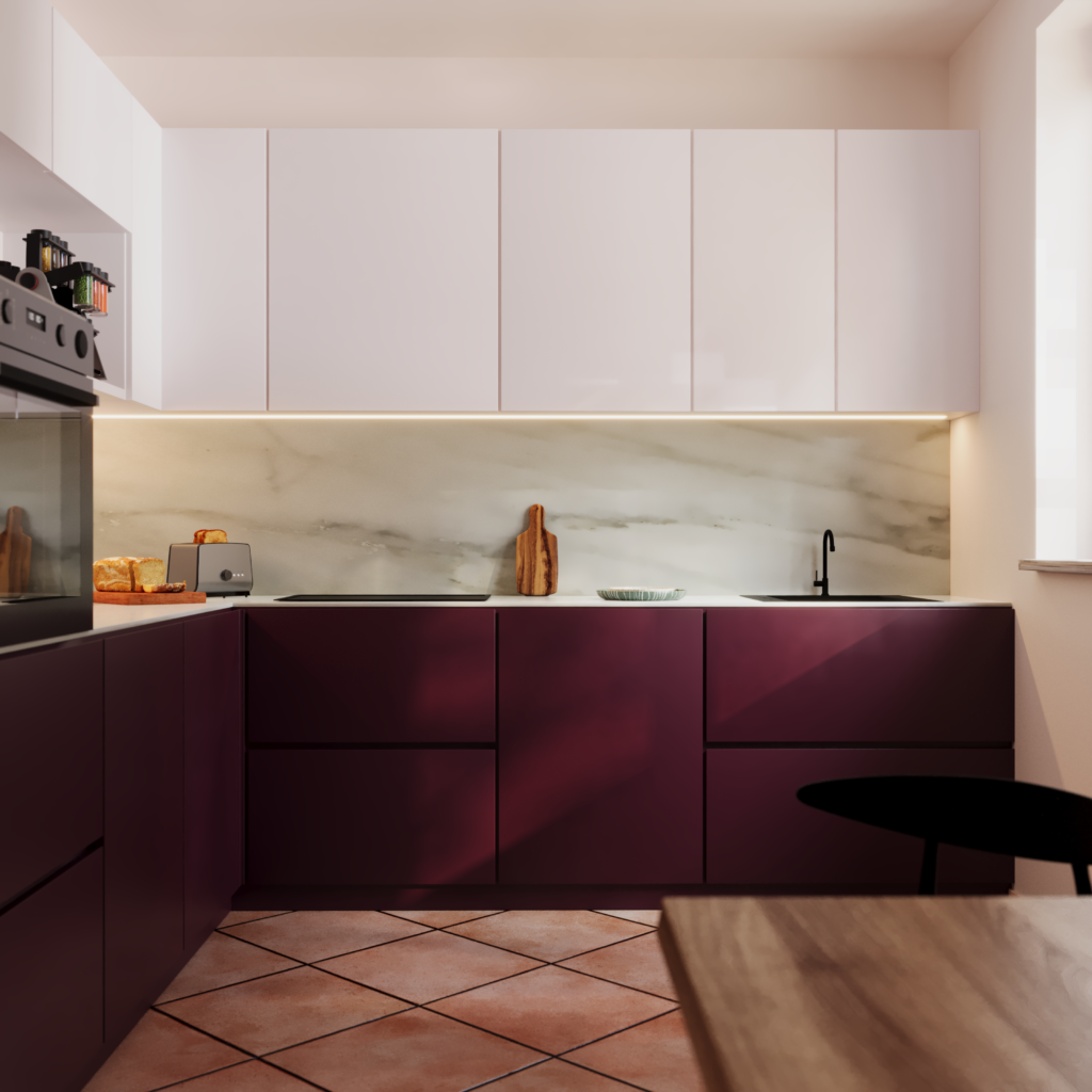 Rendering 3D cucina definitivo — RB Edilizia Biella