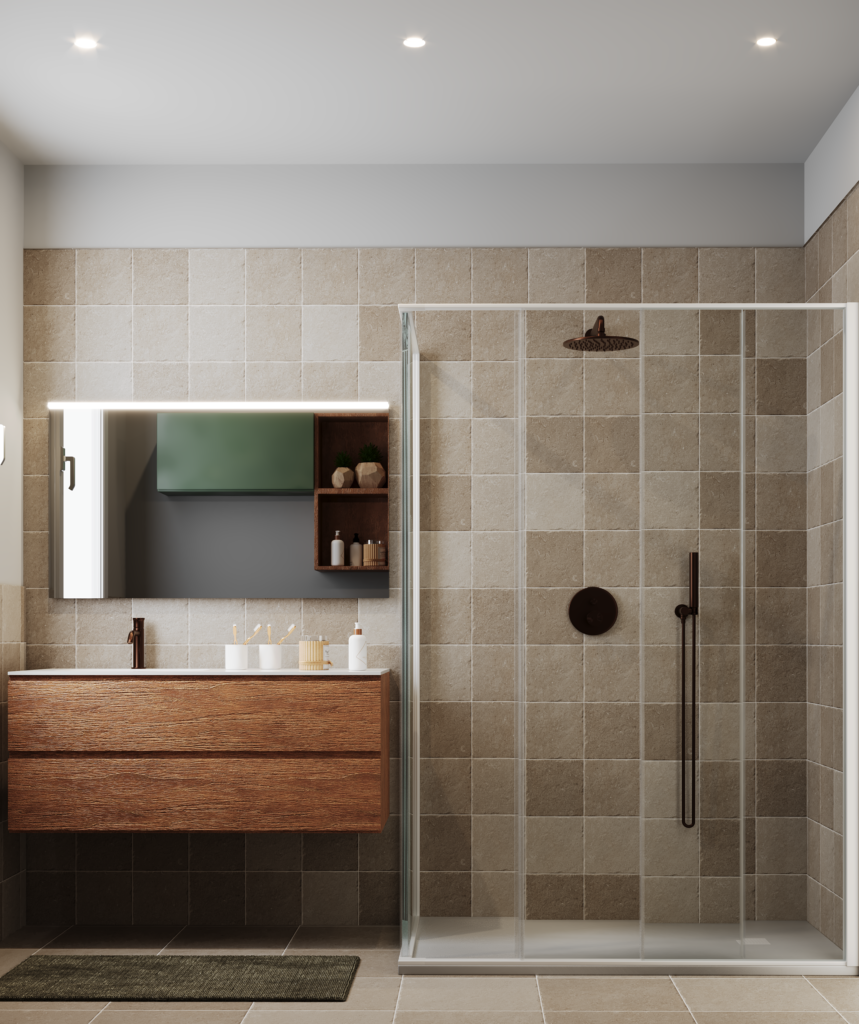 Rendering 3D ristrutturazione via Risorgimento — RB Edilizia Biella